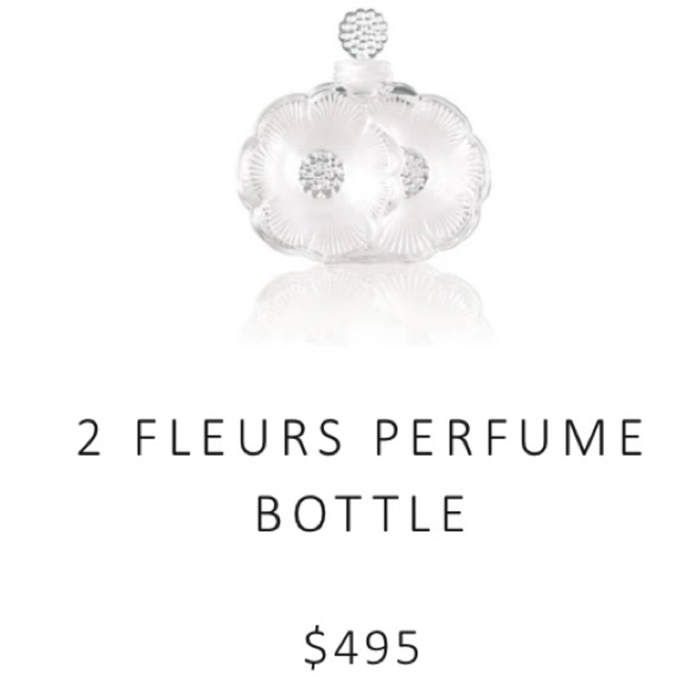 Lalique Crystal Fleurs Perfume Bottle